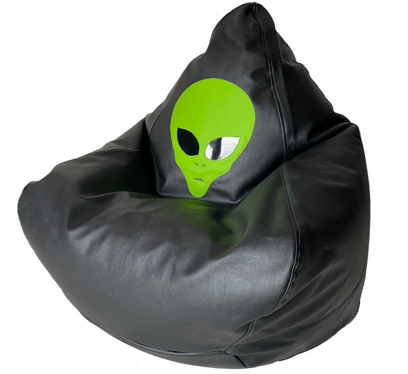 Alien Vinyl Bean Bag Black