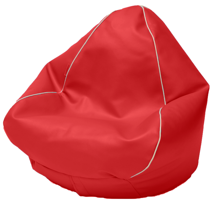 Kids Retro Vinyl Bean Bag in Flame Red - 1 to 4 Years old