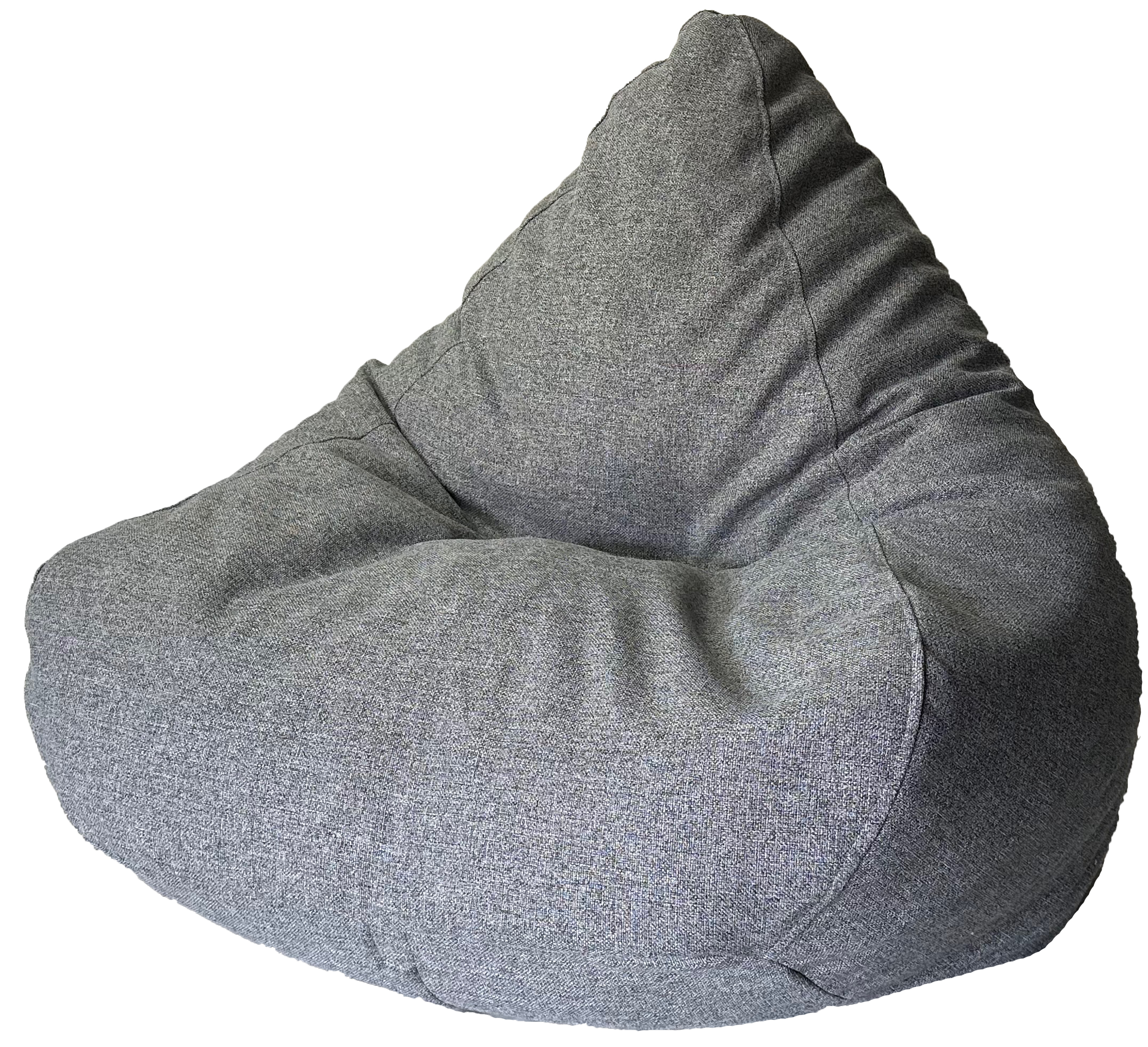 Tweed Series Bean Bag in Black Grey Charcoal