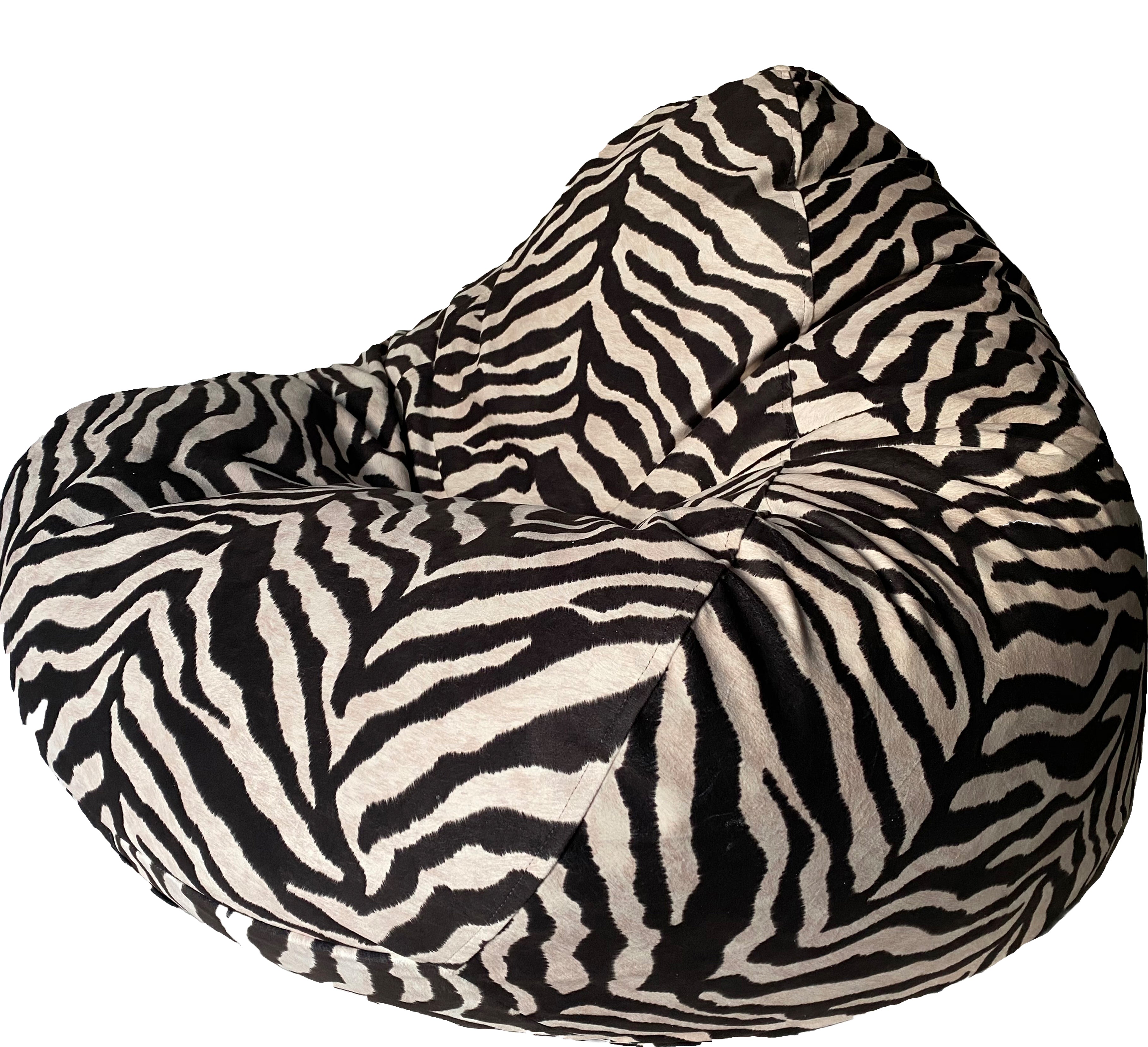 Warwick Zebra Macrosuede Luxury Bean Bag in Black