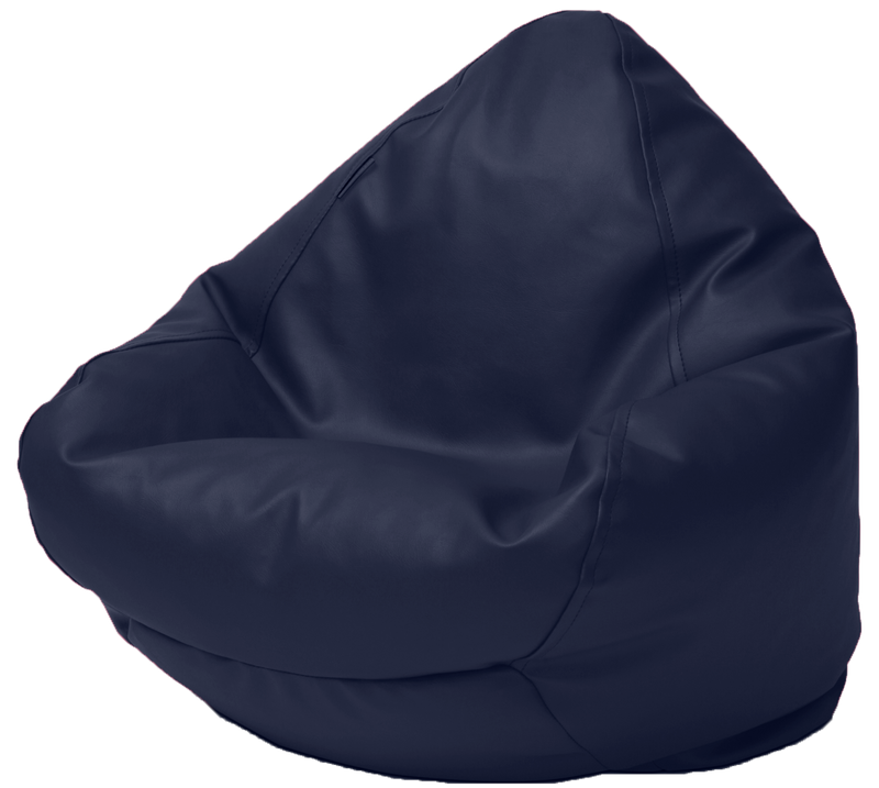 Kids Classic Vinyl Bean Bag in Navy Blue - 1 to 4 Years old