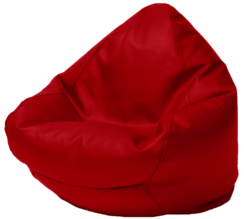 Kids Classic Vinyl Bean Bag in Paprika Red - 1 to 4 Years old