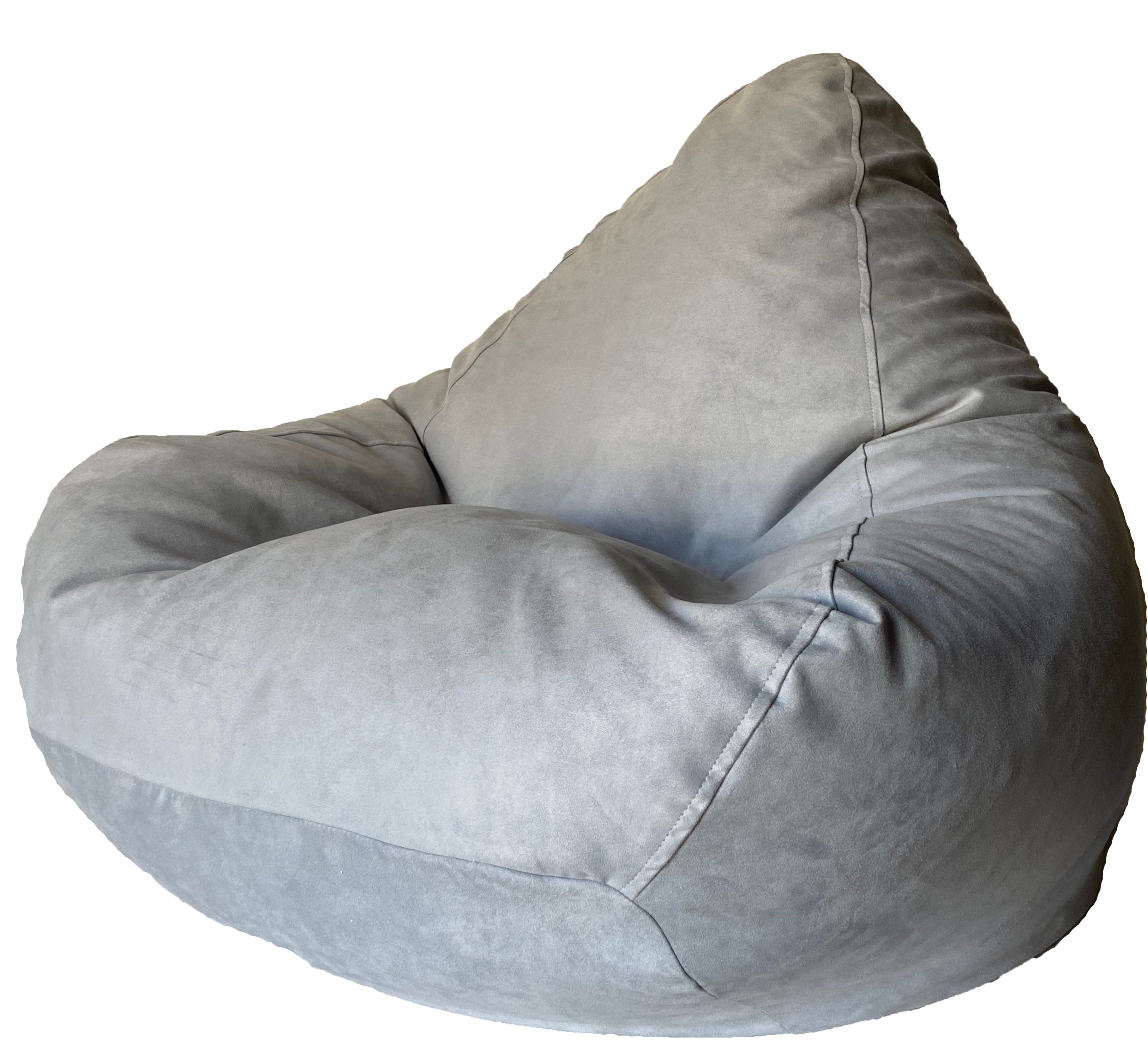 Soft grey online bean bag