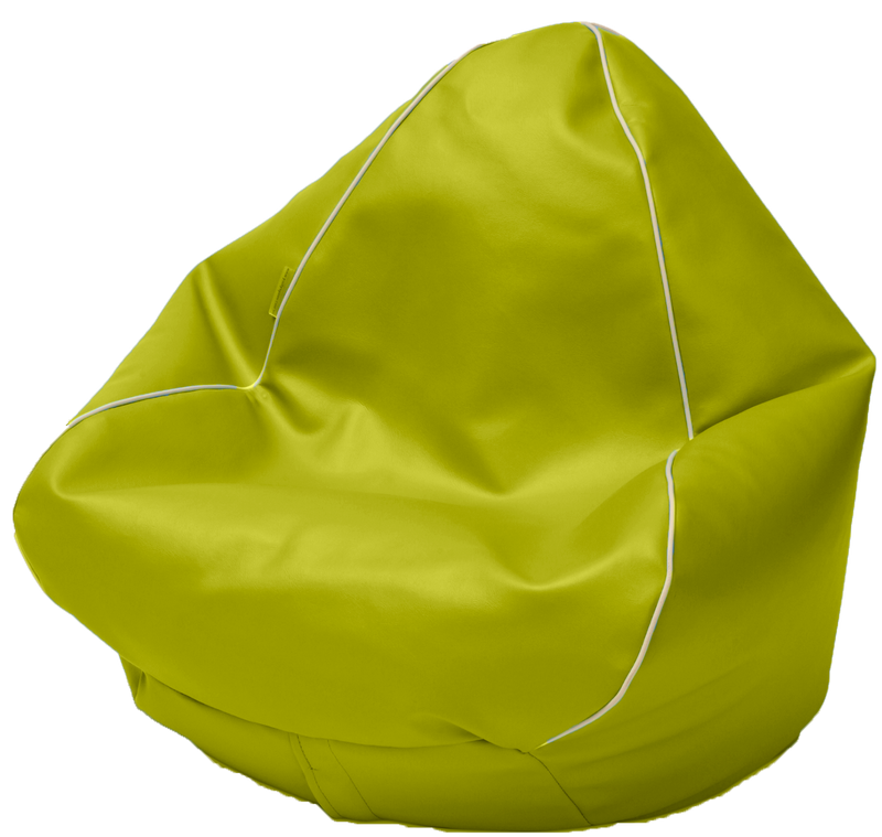 Retro Vinyl Bean Bag in Apple Green