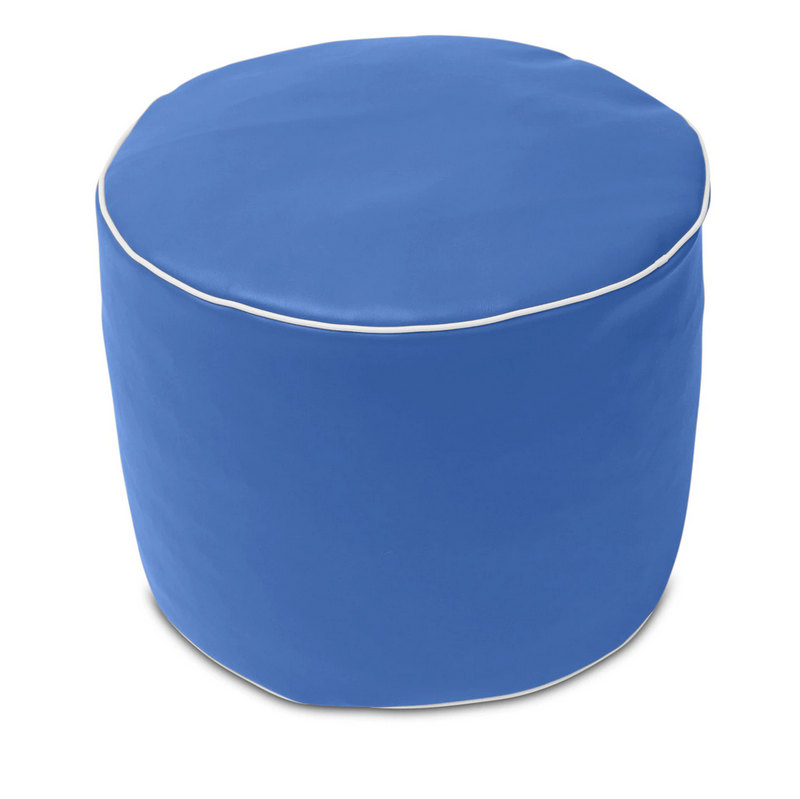 Retro Vinyl Austex Round Ottoman in Assorted Colours