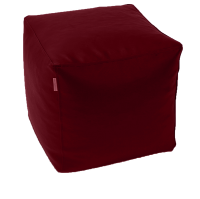 Classic Cube Vinyl Austex Ottoman in Assorted Colours