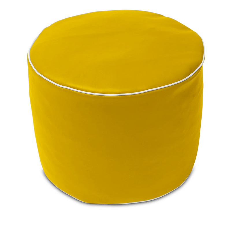Retro Vinyl Austex Round Ottoman in Assorted Colours