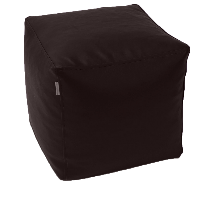 Classic Cube Vinyl Austex Ottoman in Assorted Colours