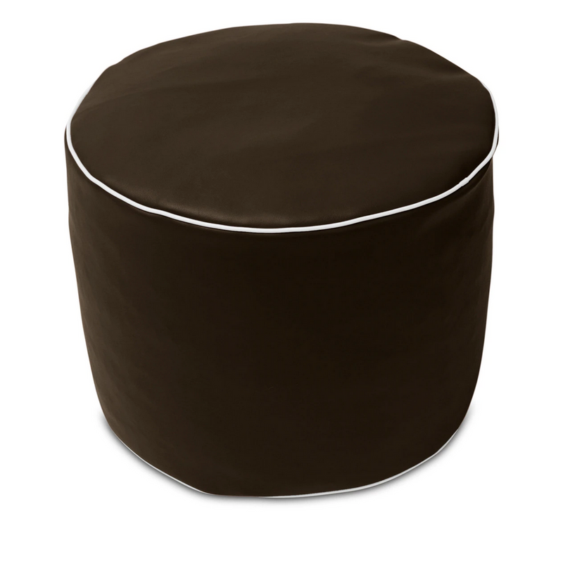 Retro Vinyl Austex Round Ottoman in Assorted Colours
