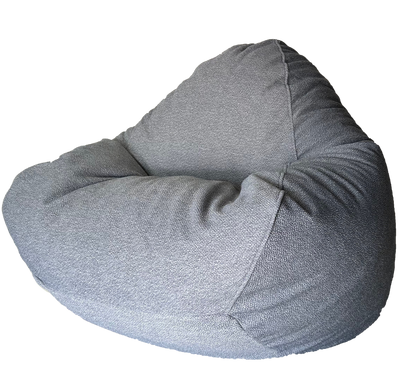 Profile Debonaire Luxury Bean Bag In Zinc