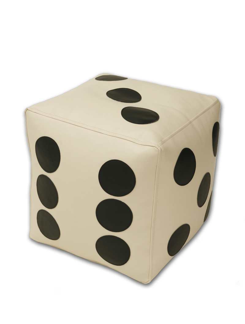 Dice Vinyl Ottoman in Various Colours