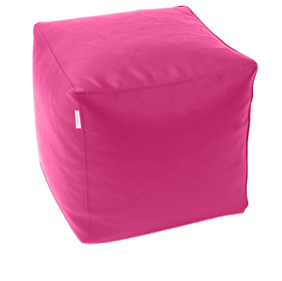 Classic Cube Vinyl Austex Ottoman in Assorted Colours