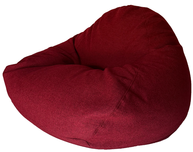 Warwick Soft Weave Bean Bag in Garnet Red and Black Blend