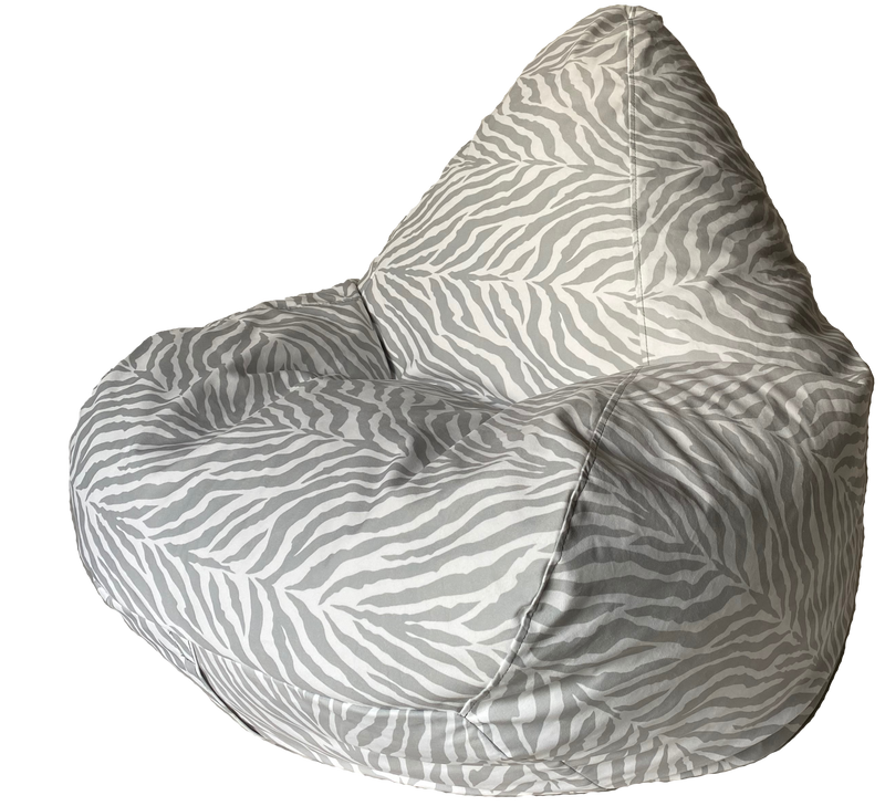 Profile Zebra Print Bean Bag In Assorted Colours