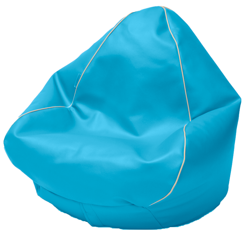 Kids Retro Vinyl Austex Bean Bag in Assorted Colours - 1 to 4 Years old