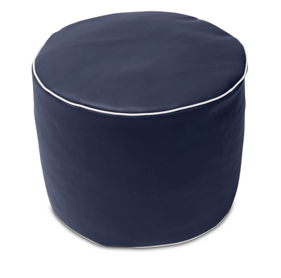 Retro Vinyl Austex Round Ottoman in Assorted Colours