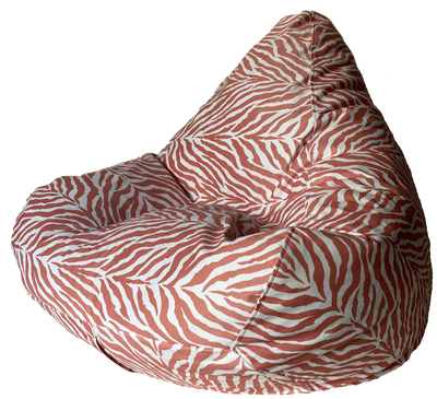 Profile Zebra Print Bean Bag In Assorted Colours