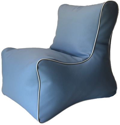 Retro Toddler L-Shape Vinyl Austex Bean Bag Chair in Assorted Colours Ages 1-5