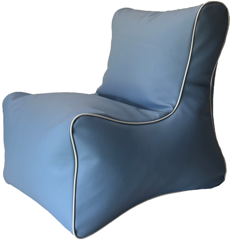 Retro Toddler L-Shape Vinyl Austex Bean Bag Chair in Assorted Colours Ages 1-5