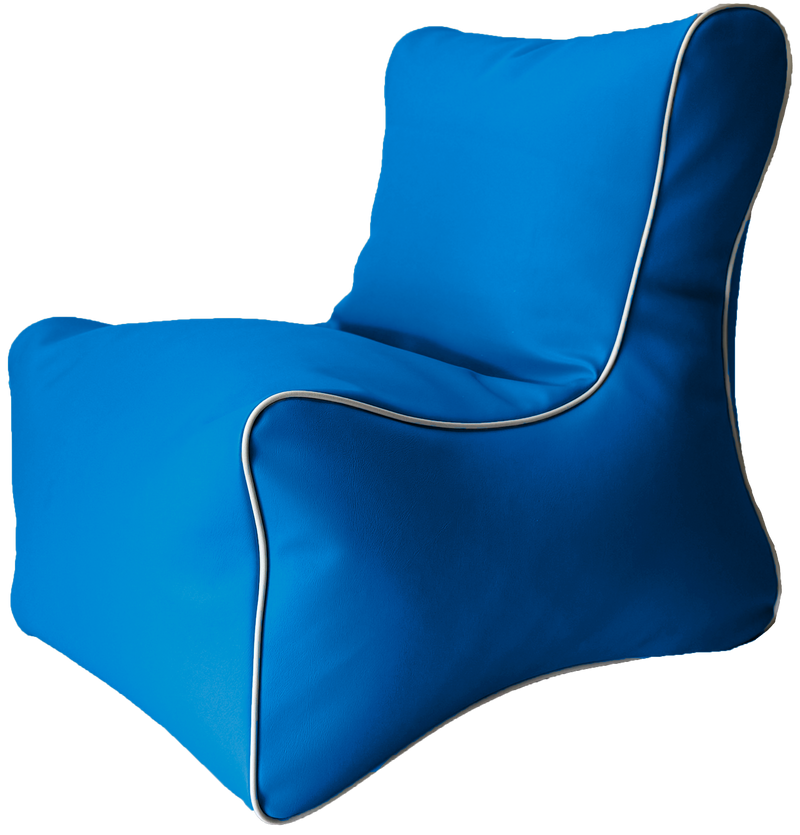 Retro Toddler L-Shape Vinyl Austex Bean Bag Chair in Assorted Colours Ages 1-5