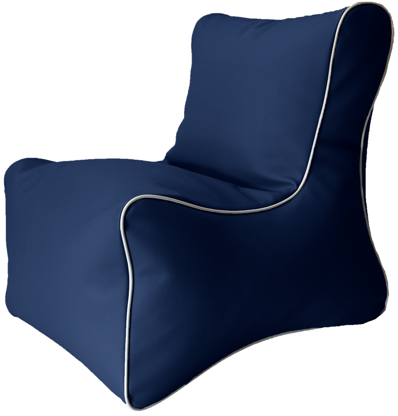Retro Toddler L-Shape Vinyl Austex Bean Bag Chair in Assorted Colours Ages 1-5