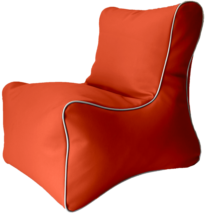 Retro Toddler L-Shape Vinyl Austex Bean Bag Chair in Assorted Colours Ages 1-5
