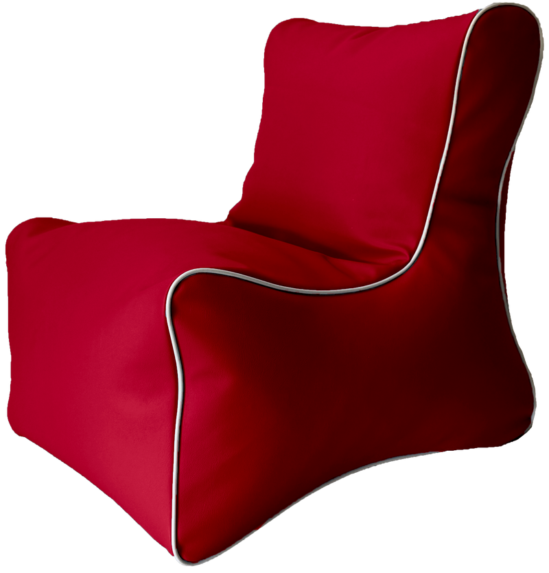 Retro Toddler L-Shape Vinyl Austex Bean Bag Chair in Assorted Colours Ages 1-5