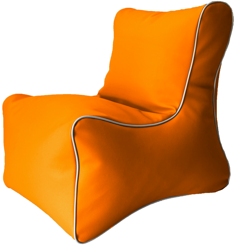 Retro Toddler L-Shape Vinyl Austex Bean Bag Chair in Assorted Colours Ages 1-5