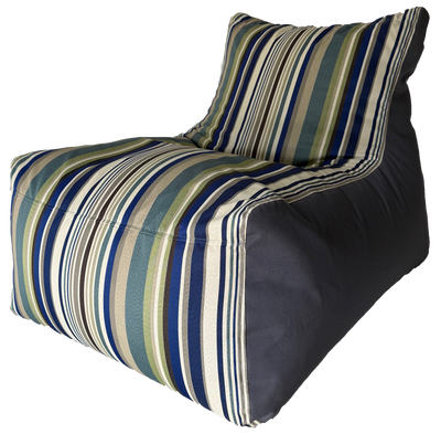 *NEW* Zircon Superior Stripe a Sun Chaser L-Shape Extra Wide Bean Bag Chair Outdoor in Assorted Colours