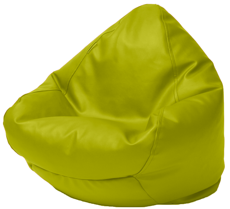 Classic Vinyl Bean Bag in Apple Green