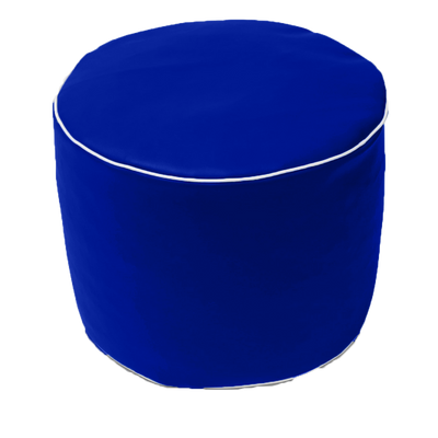 Retro Vinyl Round Ottoman in Assorted Colours