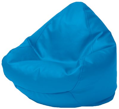 Classic Vinyl Bean Bag in Azure Blue