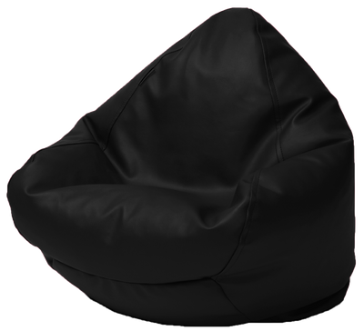 Classic Vinyl Bean Bag in Black