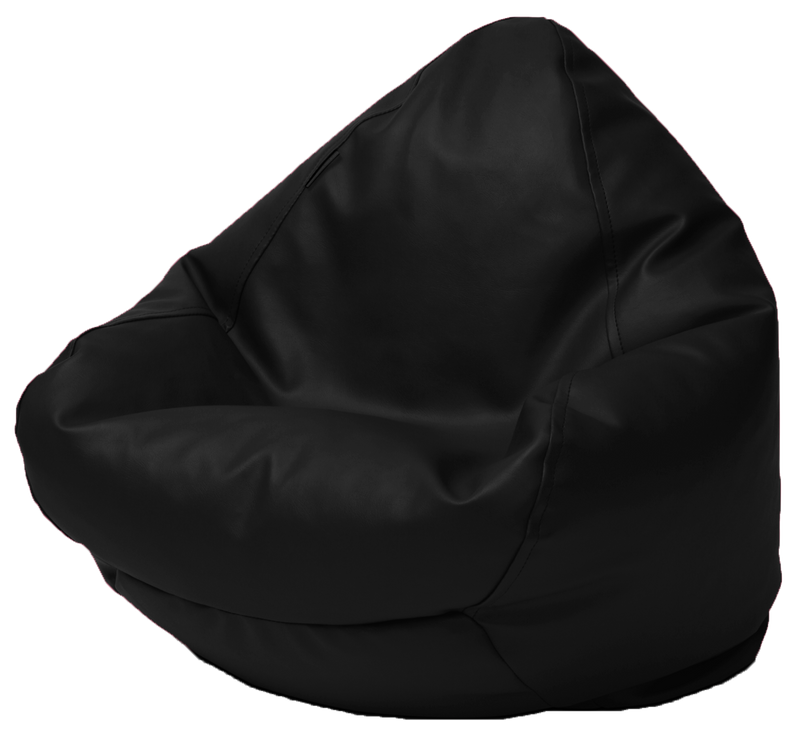 Classic Vinyl Bean Bag in Black