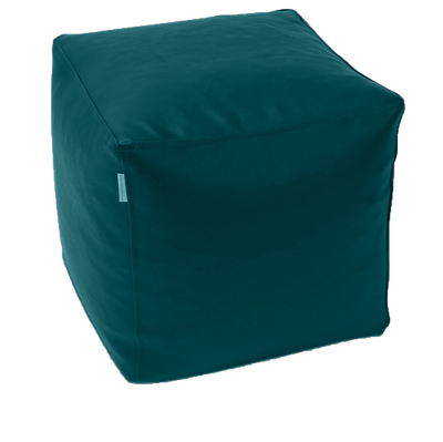 Classic Cube Vinyl Austex Ottoman in Assorted Colours