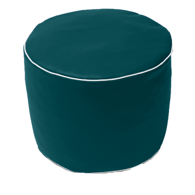 Retro Vinyl Austex Round Ottoman in Assorted Colours