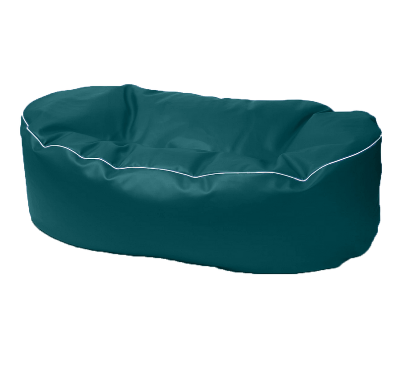 Retro 2 Metre Vinyl Couch in Cactus Teal