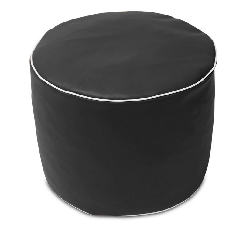 Retro Vinyl Austex Round Ottoman in Assorted Colours