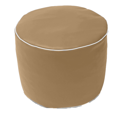 Retro Vinyl Round Ottoman in Assorted Colours