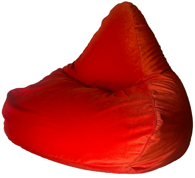 Warwick Lux Velvet Bean Bag In Assorted Colours *SALE - SPECIAL* Free Liner Included!