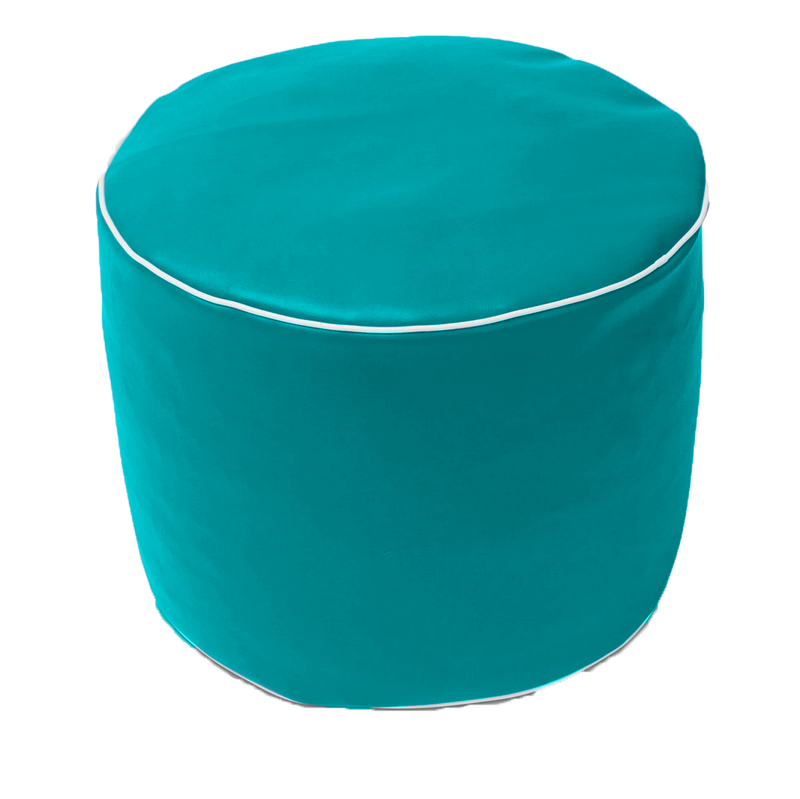 Retro Vinyl Austex Round Ottoman in Assorted Colours