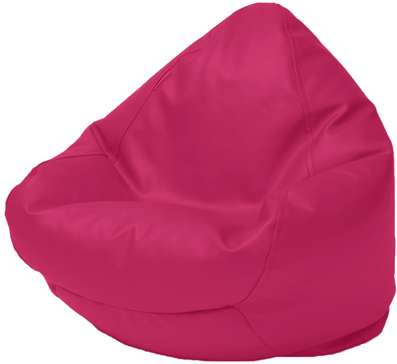 Classic Vinyl Bean Bag in Flamingo Pink