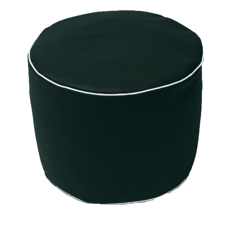 Retro Vinyl Austex Round Ottoman in Assorted Colours