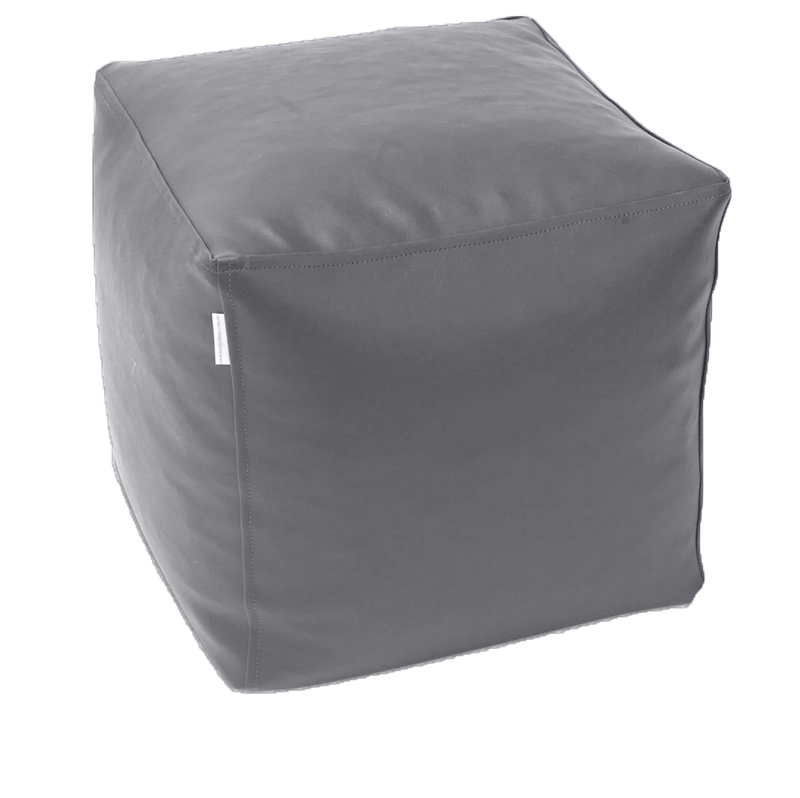 Classic Cube Vinyl Austex Ottoman in Assorted Colours