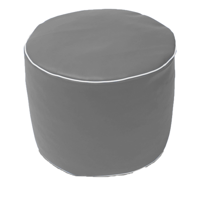 Retro Vinyl Austex Round Ottoman in Assorted Colours