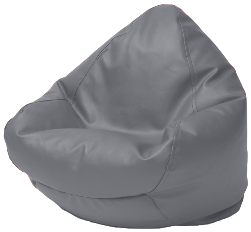 Classic Vinyl Bean Bag in Grey