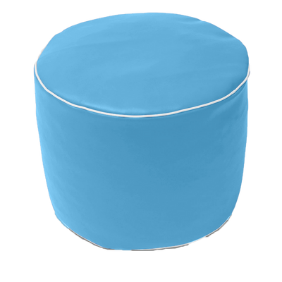 Retro Vinyl Austex Round Ottoman in Assorted Colours