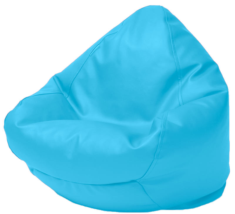 Classic Vinyl Bean Bag in Lagoon Blue