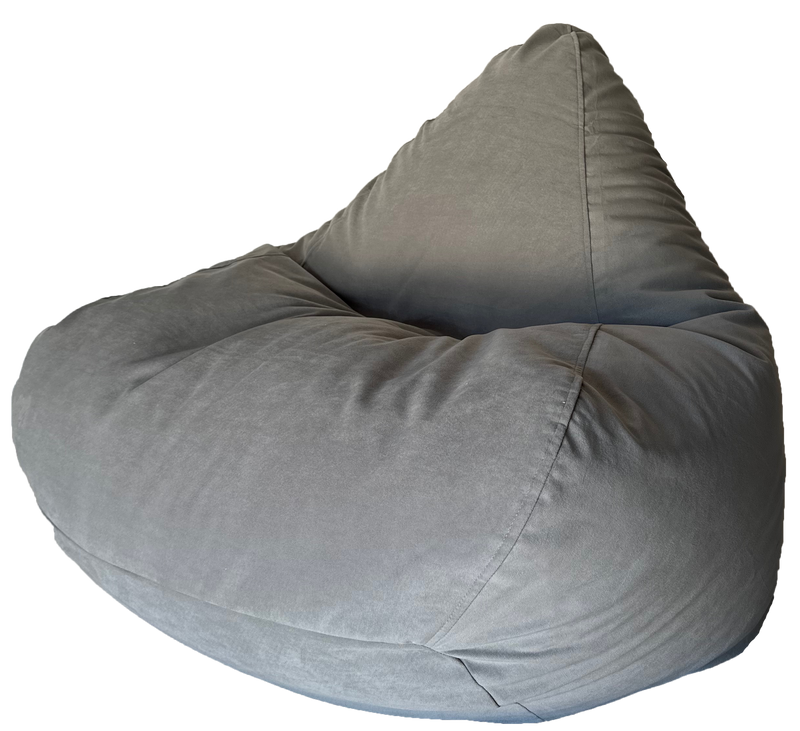 Warwick Velvet Elegance Bean Bag in Light Grey