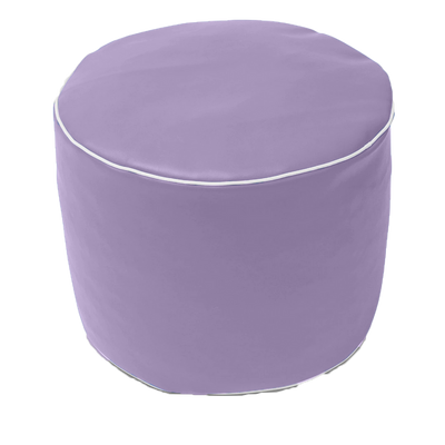 Retro Vinyl Austex Round Ottoman in Assorted Colours